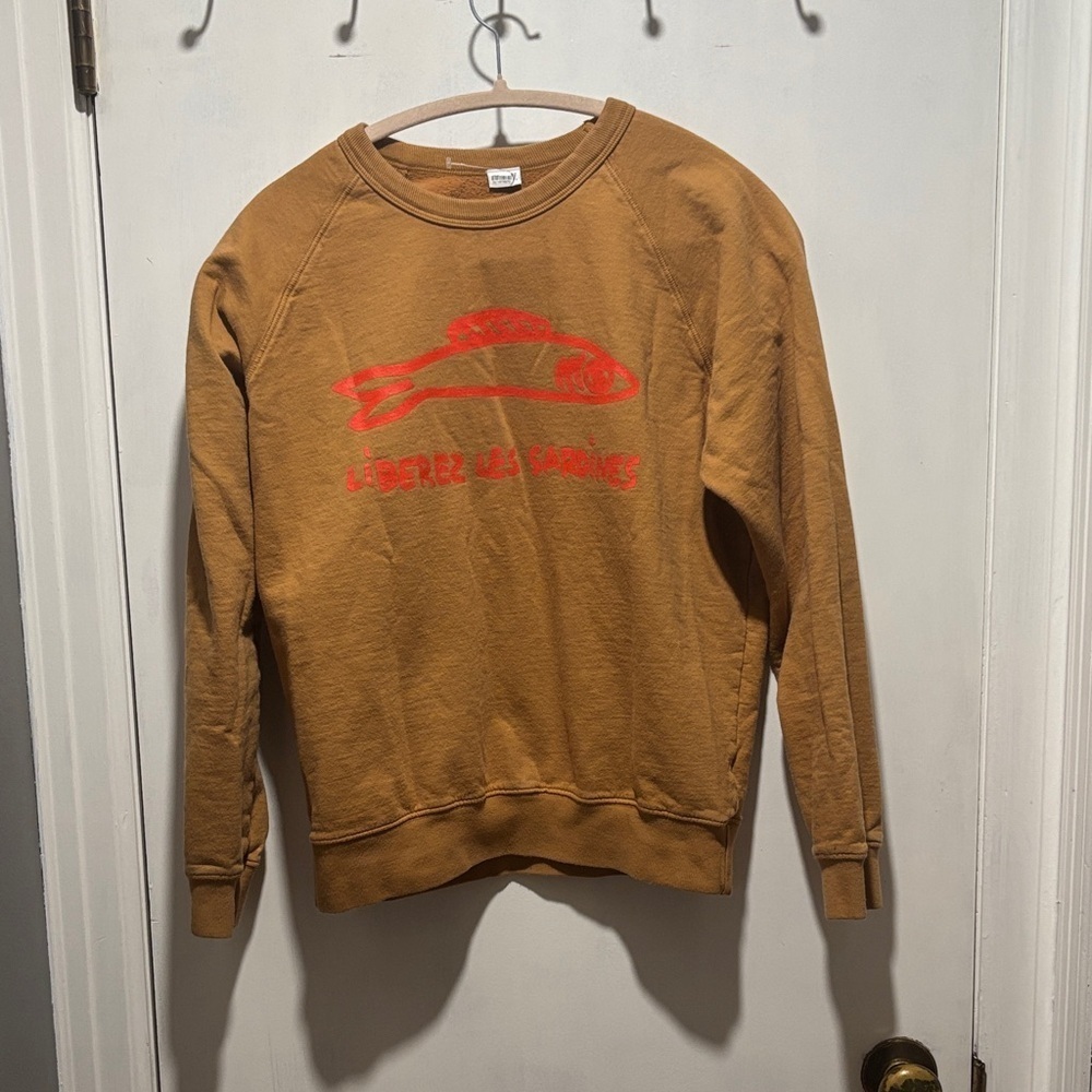 CLARE V liberez les sardines crewneck sweatshirt